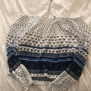 h&m off the shoulder crop top